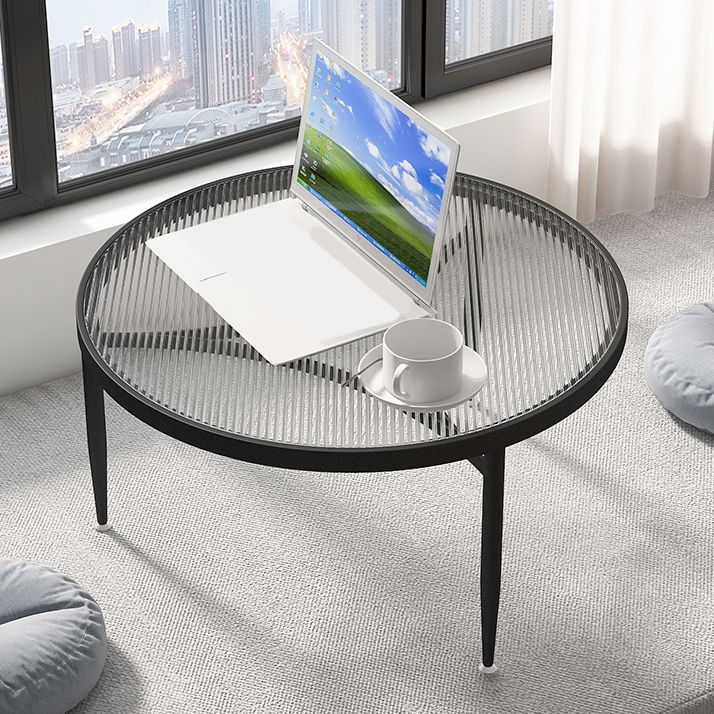 Iron 3 Legs Rectangle Cocktail Table Round Glass Top Coffee Table Clearhalo 'Coffee & Accent Tables' 'Coffee Tables' 'coffee_tables' 'furn' 'furn_coffee_tables' 'Furniture' 'Living Room Furniture' 1200x1200_9a9a3116-a5ef-4b06-9942-f02dff7bed90