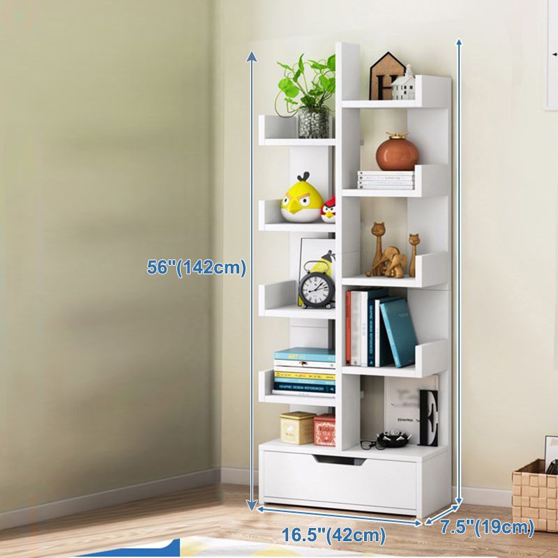 Scandinavian Style Bookshelf Engineered Wood Open Back Bookcase for Home Office Study Room Clearhalo 'Bookcases' 'furn' 'furn_bookcases' 'Furniture' 'furniture_bookcases' 'kitchen' 'kitchen_bookcases' 'Living Room Furniture' 'Office Furniture' 1200x1200_9a9d77fe-1c91-4b98-8096-fe1466a966c8