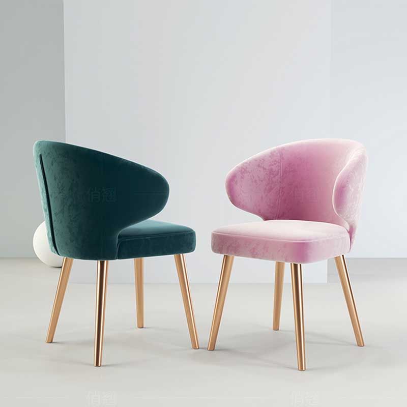 Modern Indoor-Outdoor Chair Metal Dining Wingback Armless Chair for Kitchen Clearhalo ' kitchen&dining_furn' 'Dining Chairs' 'Dining Tables & Seating' 'dining_chair' 'furn' 'furn_dining_chair' 'Furniture' 'furniture_dining_chair' 'Kitchen & Dining Furniture' 'kitchen' 1200x1200_9aa01448-864b-4f9c-9ee1-db6238e96cdf