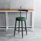 Modern Counter Round Bar Stool Armless Velvet Bar Stool with Footrest Iron Base Clearhalo 'Bar Furniture' 'Bar Stools' 'bar_stools' 'furn' 'furn_bar_stools' 'furniture_bar_stools' 'Kitchen & Dining Furniture' 'kitchen&dining_furn' 'kitchen' 'kitchen_furn' Furniture' 1200x1200_9aa0a548-be41-42f0-97af-4dc947b3d416
