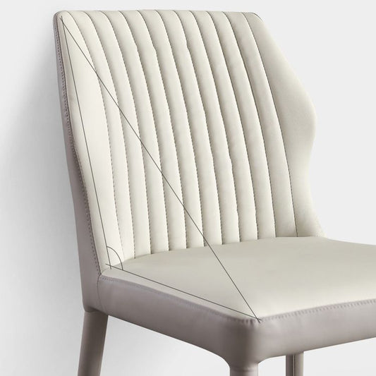 Contemporary Style Metal Dining Chairs Dining Wingback Armless Side Chairs for Kitchen Clearhalo ' kitchen&dining_furn' 'Dining Chairs' 'Dining Tables & Seating' 'dining_chair' 'furn' 'furn_dining_chair' 'Furniture' 'furniture_dining_chair' 'Kitchen & Dining Furniture' 'kitchen' 1200x1200_9aa22d88-d13c-4f35-976e-30bf8d6b2e9f