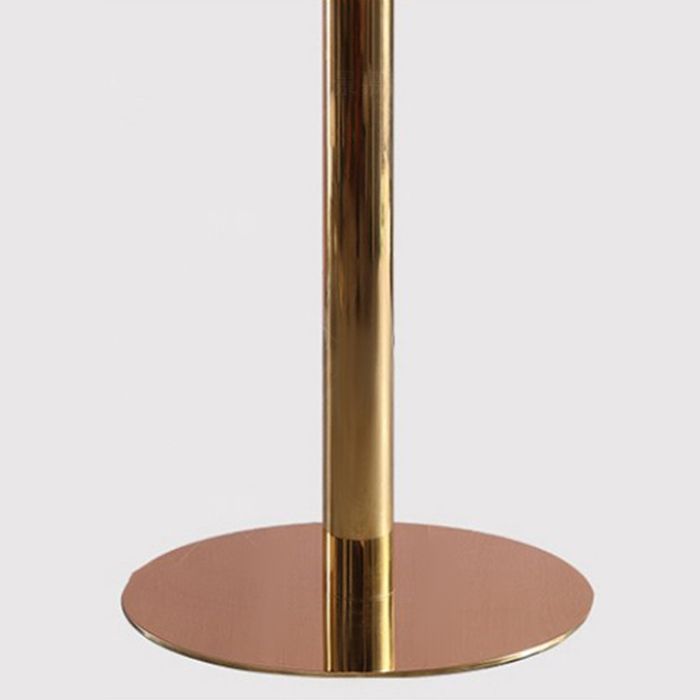 Tavolo da tavolo da piedistallo rotondo in acciaio rotondo alto 29,5 pollici per soggiorno