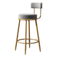 Glam Metal Upholstered Bar Stool Bristol Barstool with Iron Legs and Low Back Clearhalo 'Bar Furniture' 'Bar Stools' 'bar_stools' 'furn' 'furn_bar_stools' 'furniture_bar_stools' 'Kitchen & Dining Furniture' 'kitchen&dining_furn' 'kitchen' 'kitchen_furn' Furniture' 1200x1200_9aa6d9e2-4ee6-4417-a777-0f96c9cea305