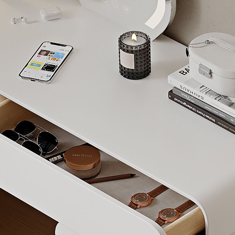 15.74" Wide Make-up Vanity White Makeup Vanity Desk Table with 5/8 Drawers Clearhalo 'Bedroom Furniture' 'furn' 'furn_makeup_vanities' 'Furniture' 'Makeup Vanities' 'makeup_vanities' 1200x1200_9aabe57e-e529-4955-b6bd-a55cb5f1a9b4