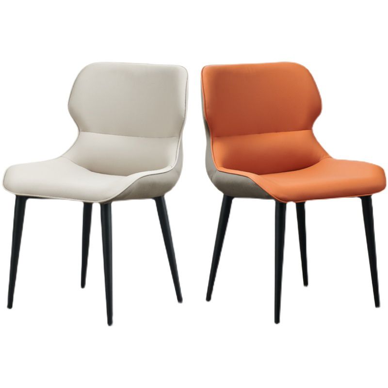 Entryway Dining Room Dining Chairs Armless Leather Kitchen Chairs Clearhalo 'Dining Chairs' 'Dining Tables & Seating' 'dining_chair' 'furn' 'furn_dining_chair' 'Furniture' 'furniture_dining_chair' 'Kitchen & Dining Furniture' 1200x1200_9aacd705-0703-4959-b842-6fbc90044b2d