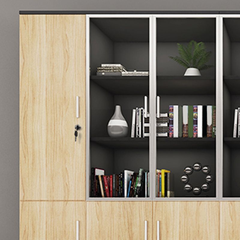 Traditional File Cabinet Wood Vertical File Cabinet with Shelves for Office