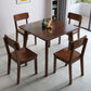 Square 4 Legs Industrial Dining Table Wood Color Fixed Table of Solid Wood Clearhalo ' dining_table' 'Dining Tables & Seating' 'Dining Tables' 'furn' 'furn_dining_table' 'Furniture' 'furniture_dining_table' 'Kitchen & Dining Furniture' 'kitchen&dining_furn' 'kitchen' 'kitchen_dining_table' 1200x1200_9aaebca0-5dc0-4ac3-80e2-ba4826beac6f