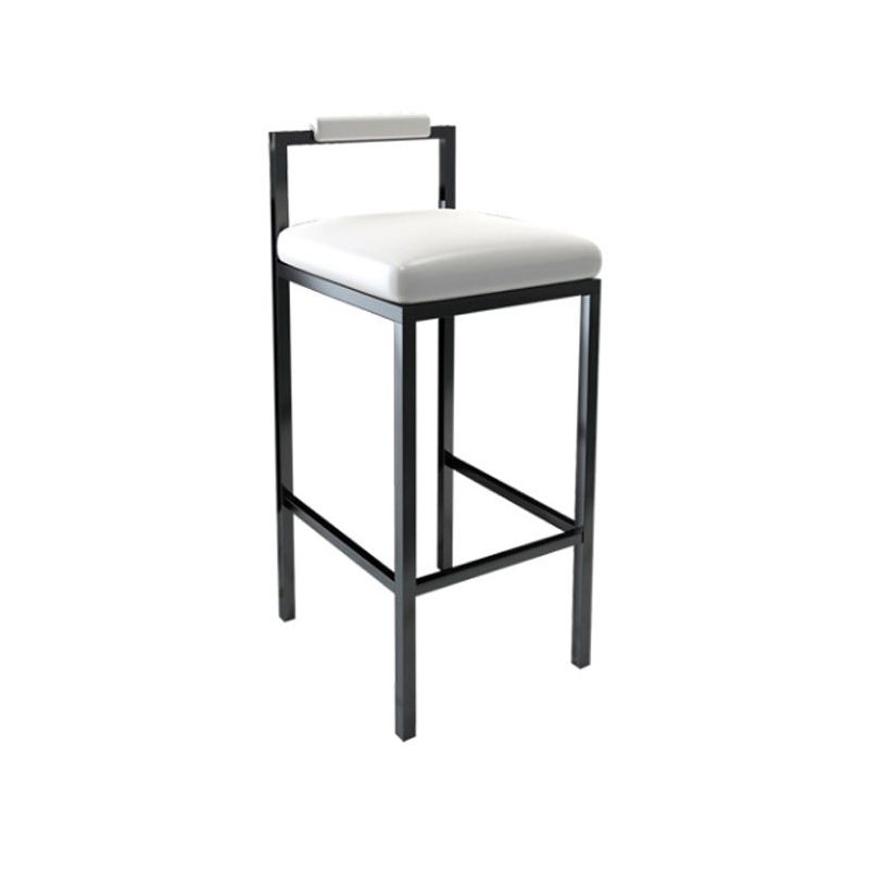 Black Iron Low Back Barstool Industrial Restaurant Tall Stool with Square Seat Clearhalo 'Bar Furniture' 'Bar Stools' 'bar_stools' 'furn' 'furn_bar_stools' 'furniture_bar_stools' 'Kitchen & Dining Furniture' 'kitchen&dining_furn' 'kitchen' 'kitchen_furn' Furniture' 1200x1200_9aaf0530-0b6c-42be-a01c-e134d8e1a99e