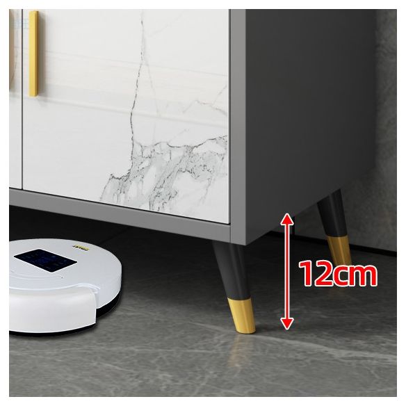 Modern Style Stone Buffet Sideboard Dining Room 38.5"H Buffet Server Clearhalo 'buffet_sideboard' 'Buffets & Sideboards' 'furn' 'furn_buffet_sideboard' 'Furniture' 'Kitchen & Dining Furniture' 1200x1200_9ab0c5a2-96d5-4c5f-abe8-3e9a082f2cc7