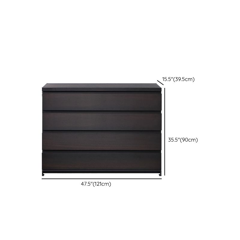 Black Storage Chest Dresser Wooden Storage Chest with Drawers Clearhalo 'Bedroom Furniture' 'Dressers & Chests' 'dressers_chests' 'furn' 'furn_dressers_chests' 'Furniture' 1200x1200_9ab14064-de11-47c5-ab14-054344c0adc0