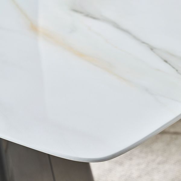 Modern Kitchen 1/5 Pcs Dining Set with White Marble Dining Table and Padded Chairs Clearhalo 'Dining Room Sets' 'Dining Tables & Seating' 'dining_room_set' 'furn' 'furn_dining_room_set' 'Furniture' 'Kitchen & Dining Furniture' 1200x1200_9ab15d8e-b9a3-4f6f-ab87-7dc7b54ef74c