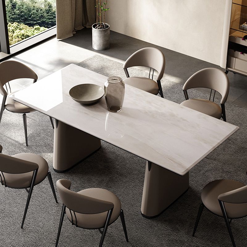 1/5/7 pezzi set da pranzo in pietra bianca moderna per casa