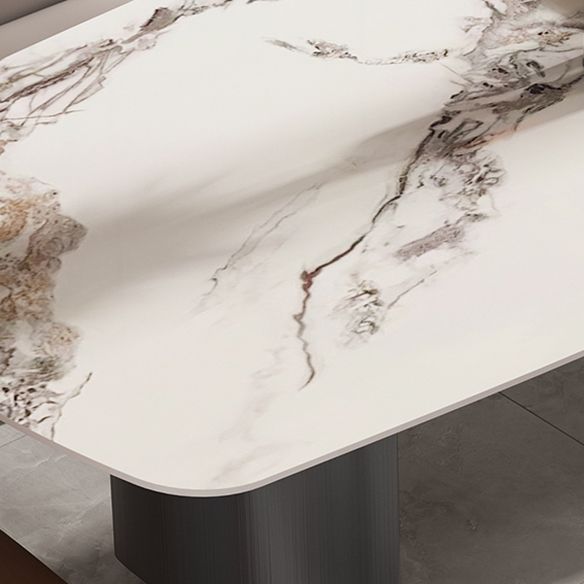 Minimalist Style Dining Table Set with Rectangle Shape Table and Upholstery Chairs Clearhalo 'Dining Room Sets' 'Dining Tables & Seating' 'dining_room_set' 'furn' 'furn_dining_room_set' 'Furniture' 'furniture_dining_room_set' 'Kitchen & Dining Furniture' 'kitchen&dining_furn' 'kitchen' 1200x1200_9ab2c1f3-462c-4086-ae2a-ca9015aa4f48