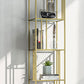 4-Shelf Modern Open Etagere Bookshelf with Iron Frame Glass Shelf Clearhalo 'Bookcases' 'Furniture' 'furniture_bookcases' 'kitchen' 'kitchen_bookcases' 'Living Room Furniture' 'Office Furniture' 1200x1200_9ab4fe07-5d0e-4a2a-a6c9-ed2e4257be53