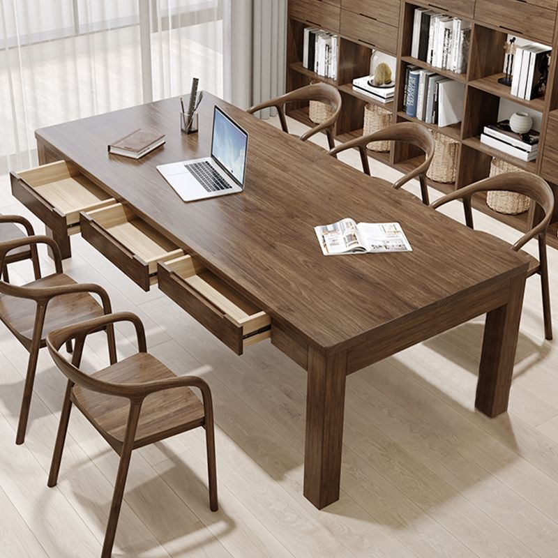 Bureau de bureau de style contemporain Bureau de bureau rectangulaire Bureau de tâche avec 4 jambes pour le bureau