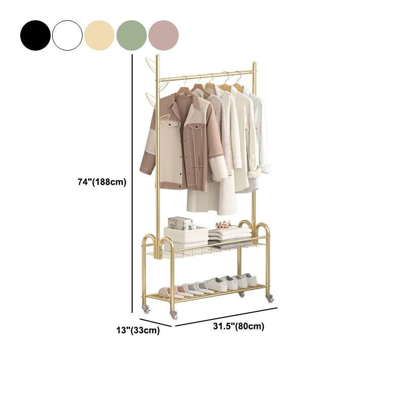 Moderne Metallhalle -Hallbaum -Kleiderbügelhaken und Lagerscheltrack