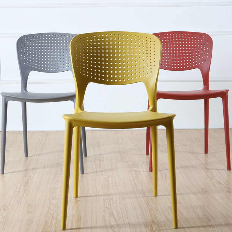 Minimalist Style Plastic Stacking Dining Chair Open Back Dining Side Chair Clearhalo 'Dining Chairs' 'Dining Tables & Seating' 'dining_chair' 'furn' 'furn_dining_chair' 'Furniture' 'furniture_dining_chair' 'Kitchen & Dining Furniture' 1200x1200_9ab82c4c-aca7-4a0b-8635-9adc1d52e462