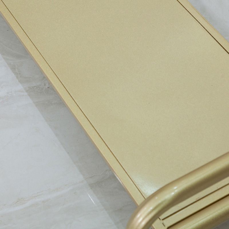 Glam Coat Ranger Metal enmarcada Riel colgante y rejilla de abrigo de estante inferior con castores