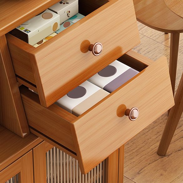 Server da pranzo in bambù marrone mobile latestinomico contemporaneo per cucina