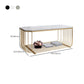 Gold Metal Frame Coffee Table Luxurious Cocktail Table with Storage Clearhalo 'Coffee & Accent Tables' 'Coffee Tables' 'coffee_tables' 'furn' 'furn_coffee_tables' 'Furniture' 'Living Room Furniture' 1200x1200_9abd541f-2bfd-44b8-afaf-99edfa05cf6f