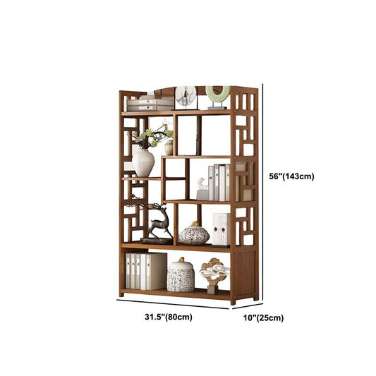 Estantería estándar de estilo contemporáneo de estilo de bambú sólido para la sala de estudio