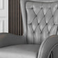 Glam Metal Dining Room Chairs Upholstered Side Arm Chair for Home Use Clearhalo ' kitchen&dining_furn' 'Dining Chairs' 'Dining Tables & Seating' 'dining_chair' 'furn' 'furn_dining_chair' 'Furniture' 'furniture_dining_chair' 'Kitchen & Dining Furniture' 'kitchen' 1200x1200_9abf3c11-e138-4375-a33c-da718cf8ef76