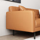 Faux Leather Biscuit Back Sofa 31.49" H Modernism Square Arm Sofa Clearhalo 'furn' 'furn_sofas' 'Furniture' 'furniture_sofas' 'kitchen' 'kitchen_sofas' 'Living Room Furniture' 'Sofa' 'sofas' 1200x1200_9ac11b7e-e90e-4c16-823a-d5b59d50e2f5