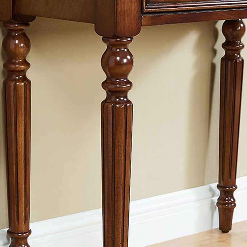 Spiegel & 1 Schubladen Make -up Eitelkeit traditioneller Holzverkederstisch