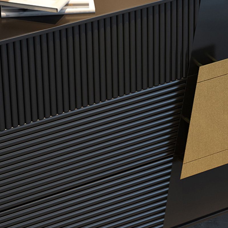 Modern Wood Buffet Sideboard 5-Drawer Dining Room Buffet Server 31.5"L x 15.7"W x 47"H Clearhalo 'buffet_sideboard' 'Buffets & Sideboards' 'furn' 'furn_buffet_sideboard' 'Furniture' 'Kitchen & Dining Furniture' 1200x1200_9ac2e824-b76f-4b89-9d11-1712e77c12df