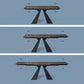Industrial Sintered Stone Dining Table Rectangle Black Table with Pedestal Base Clearhalo ' dining_table' 'Dining Tables & Seating' 'Dining Tables' 'furn' 'furn_dining_table' 'Furniture' 'furniture_dining_table' 'Kitchen & Dining Furniture' 'kitchen&dining_furn' 'kitchen' 'kitchen_dining_table' 1200x1200_9ac3b715-5550-4317-b4c7-4157490c5008