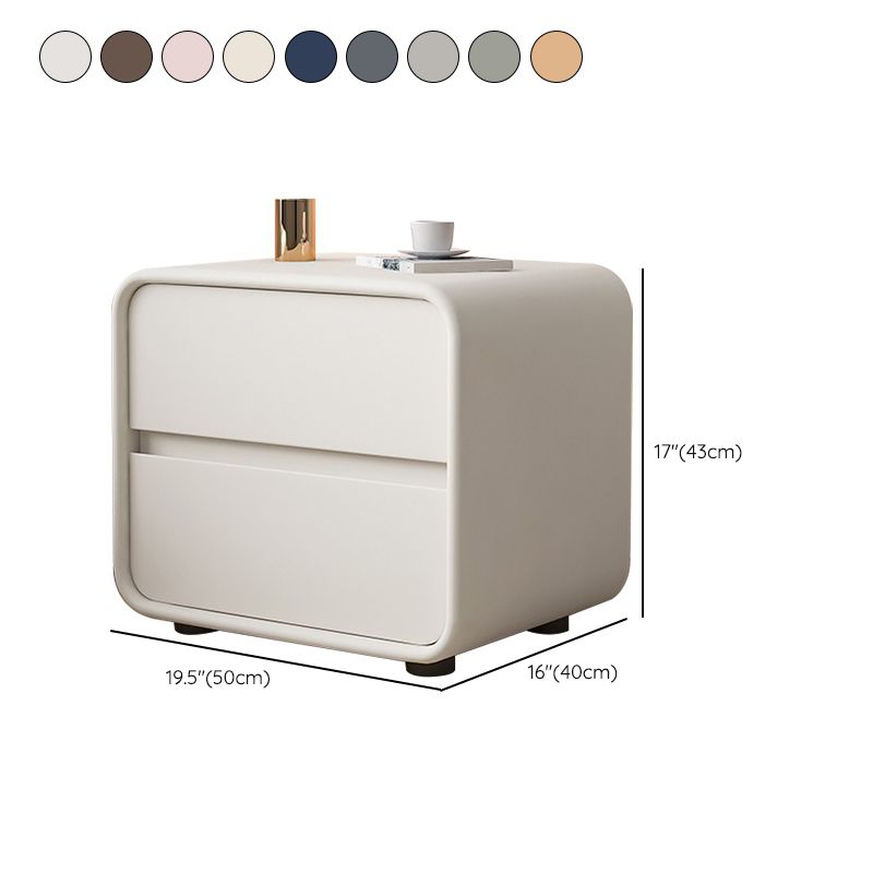 Massives Holzbett Nachttisch zeitgenössischer Nachtkabine mit 2 Schubladen