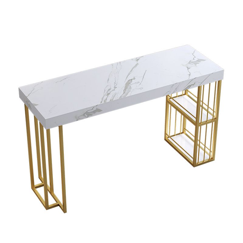 Modern 1/3 Pieces Bar Table Set Rectangle Stone Counter Table with Stools for Dining Room Clearhalo 'Bar Furniture' 'furn' 'furn_home_bar_bar_sets' 'Furniture' 'Home Bars & Bar Sets' 'home_bar_bar_sets' 'Kitchen & Dining Furniture' 1200x1200_9ac7b044-0fec-427a-906a-051f38a776c4