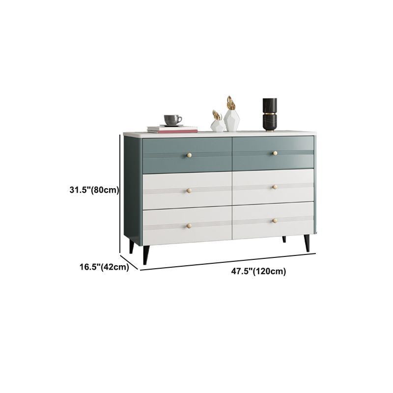 Rectangle Accent Chest with Soft Close Drawers Scratch Resistant Chest