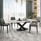Set da tavolo da top di dinette in pietra bianca per casa 1/4/5/6 pezzi set di dinette moderna