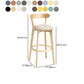 Scandinavian Rubberwood Home Stool Matte Finish Upholstered Bar Stools Clearhalo 'Bar Furniture' 'Bar Stools' 'bar_stools' 'furn' 'furn_bar_stools' 'Furniture' 'furniture_bar_stools' 'Kitchen & Dining Furniture' 1200x1200_9aca5b01-b2a8-482e-890b-2c937257b9e6