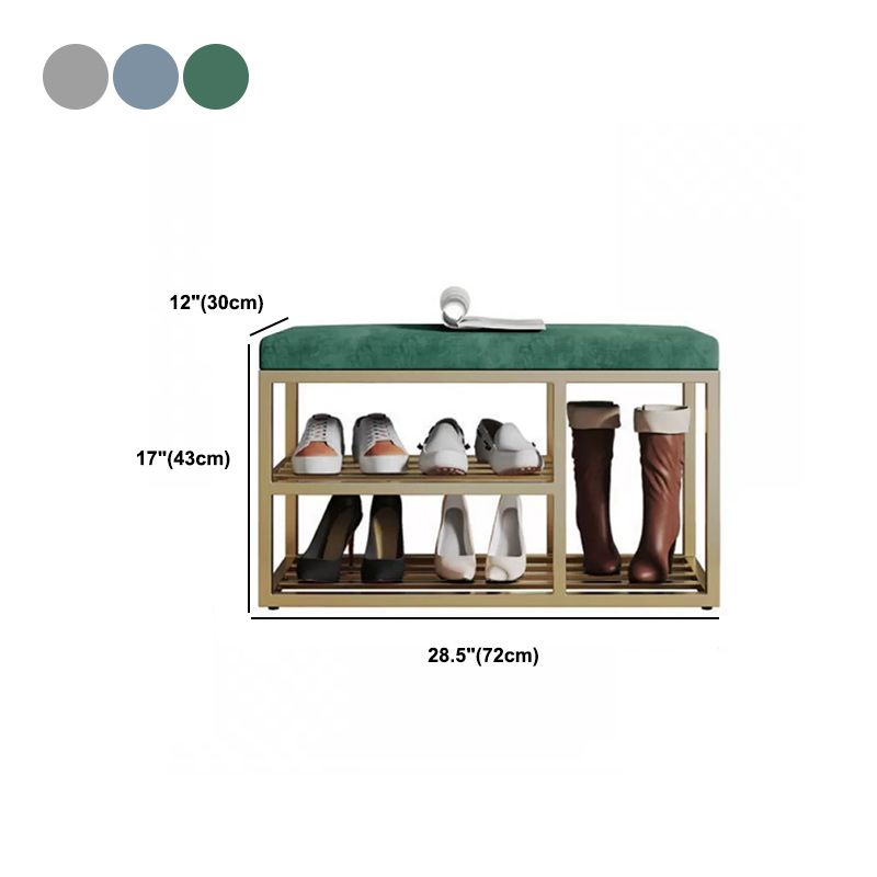 11.8インチ幅のグラム玄関ベンチメタルベンチクッション付き