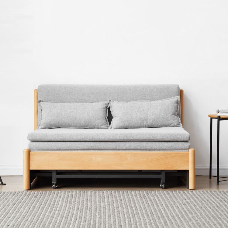 31.5" W Solid Wood Removable Sleeper Sofa Scandinavian Sofa Bed Clearhalo 'furn' 'furn_futons' 'Furniture' 'Futons & Daybeds' 'Futons' 'Living Room Furniture' 1200x1200_9acffaf4-47da-4b5f-85ac-ec2ec7b8622d