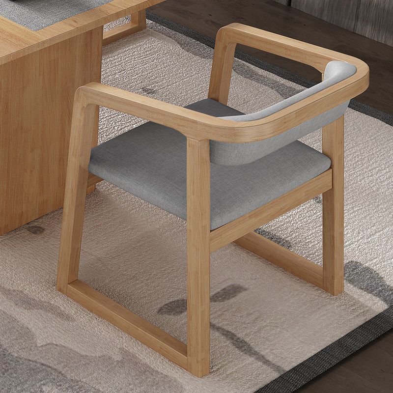 Scandinavian Wood Kitchen Dining Room Chair Open Back Arm Chair Clearhalo ' kitchen&dining_furn' 'Dining Chairs' 'Dining Tables & Seating' 'dining_chair' 'furn' 'furn_dining_chair' 'Furniture' 'furniture_dining_chair' 'Kitchen & Dining Furniture' 'kitchen' 1200x1200_9ad40d4e-2208-4621-bf0a-c22e959945a9