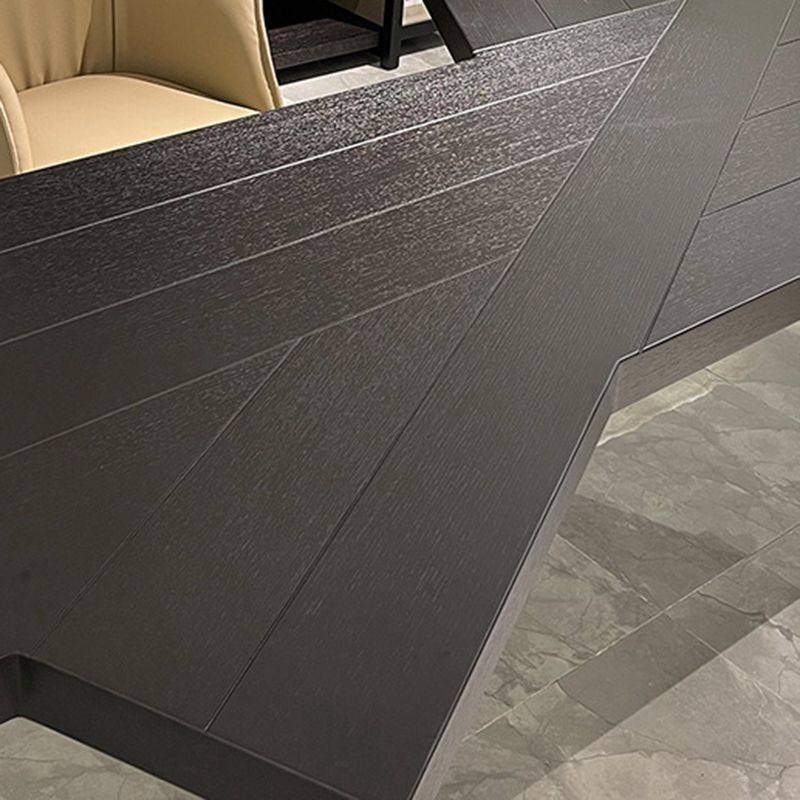 Eigentijdse schrijfbureau massief hout 29.5 "Hoogte kantoor bureau met benen