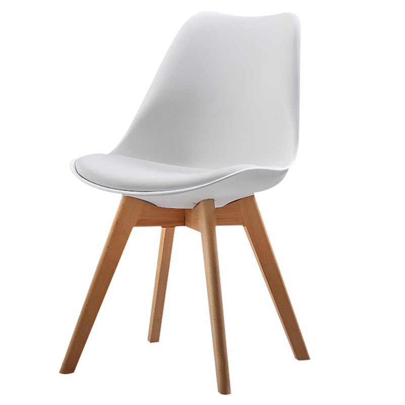 Upholstered Armless Dining Chairs Solid Back Side Chairs with Wood Legs Clearhalo ' kitchen&dining_furn' 'Dining Chairs' 'Dining Tables & Seating' 'dining_chair' 'Furniture' 'furniture_dining_chair' 'Kitchen & Dining Furniture' 'kitchen' 1200x1200_9ad50b83-340d-4d9e-8b72-eeb6f6b0da1d