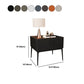 Mid-Century Modern 19-inch Tall Night Table 4 Legs Nightstand with 1 Drawer Clearhalo 'Bedroom Furniture' 'furn' 'furn_night_stand' 'Furniture' 'night_stand' 'Nightstands' 1200x1200_9ad53b62-9435-42d4-a3be-4e6296343d7f