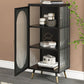 Glass Door Iron Sideboard Modern Server Cabinet with Storage for Living Room Clearhalo 'buffet_sideboard' 'Buffets & Sideboards' 'furn' 'furn_buffet_sideboard' 'Furniture' 'furniture_buffet_sideboard' 'Kitchen & Dining Furniture' 1200x1200_9ad62318-2d95-4742-9192-087bfe6ef72c