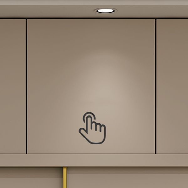 Contemporary Style Wardrobe Wooden Bedroom Wardrobe Closet with Clothes Rail Clearhalo 'Armoires & Wardrobes' 'armoires_wardrobes' 'Bedroom Furniture' 'furn' 'furn_armoires_wardrobes' 'Furniture' 1200x1200_9ad701e9-ed94-4363-a466-edb367fb8aca