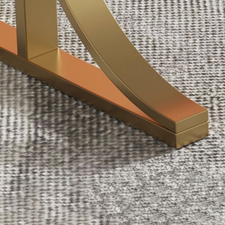 Stein gebogener Büro -Schreibtisch Glam 29.53 "großer Schreibtisch mit Schubladen