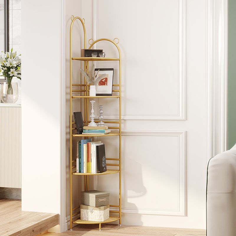 Urban Metal Open Shelf Bookcase Vertical Shelves Included Bookshelf for Study Room