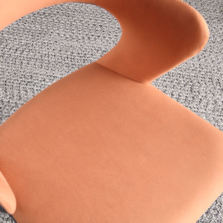 Contemporary Fabric Restaurant Arm Chair Open Back Matte Finish Dining Chair Clearhalo ' kitchen&dining_furn' 'Dining Chairs' 'Dining Tables & Seating' 'dining_chair' 'furn' 'furn_dining_chair' 'Furniture' 'furniture_dining_chair' 'Kitchen & Dining Furniture' 'kitchen' 1200x1200_9ad89524-0307-4fa5-ae02-75ad8a6c0398