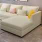 37.4 " H Cotton Blend Flared Arm Sofa & Chaise for Living Room
