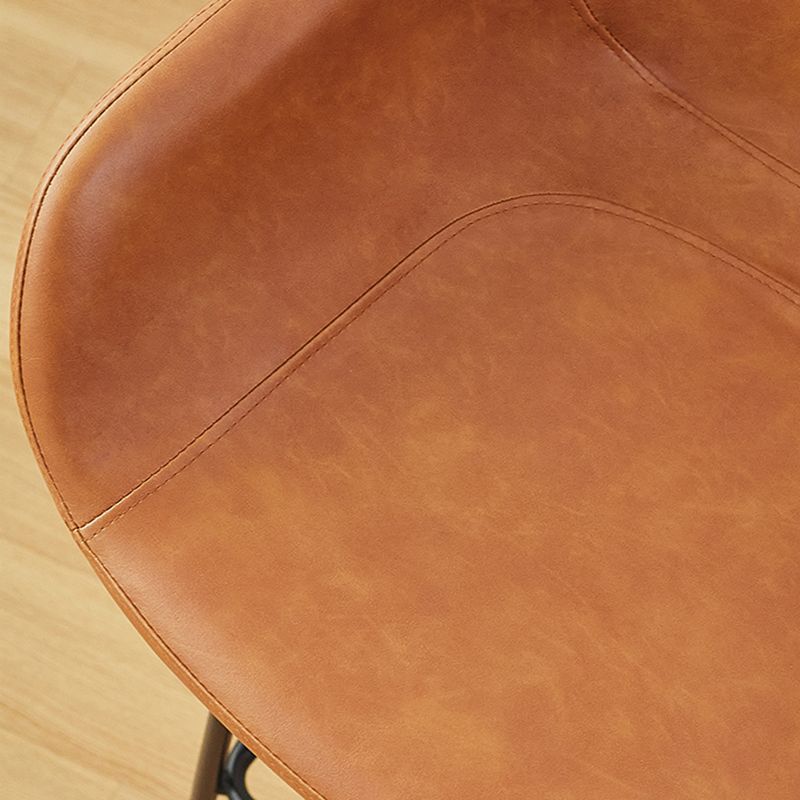 Nordic Iron Low Back Barstool Simple Indoor Tall Stool with Upholstered, 1 Piece Clearhalo 'Bar Furniture' 'Bar Stools' 'bar_stools' 'furn' 'furn_bar_stools' 'furniture_bar_stools' 'Kitchen & Dining Furniture' 'kitchen&dining_furn' 'kitchen' 'kitchen_furn' Furniture' 1200x1200_9ad89da3-37b7-4f3f-90d0-b4b42f4a3a07