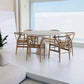 Contemporary Style Dining Round Table Sintered Stone Table with Metal Legs for Home Clearhalo 'Dining Tables & Seating' 'Dining Tables' 'dining_table' 'furn' 'furn_dining_table' 'Furniture' 'Kitchen & Dining Furniture' 1200x1200_9adb4578-4255-42c9-b4e5-2fc5571f13b7