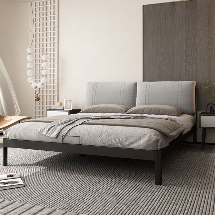 Modern Wire-Grid Metal Bed 78.74" L Bed Frame with Headboard Clearhalo 'Bedroom Furniture' 'Beds' 'furn' 'furn_beds' 'Furniture' 1200x1200_9adbcd54-1bd2-4bf5-acde-14fb6ef41243